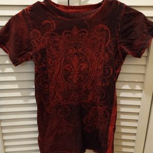 Crimson Fleur de Lis Sinful tee